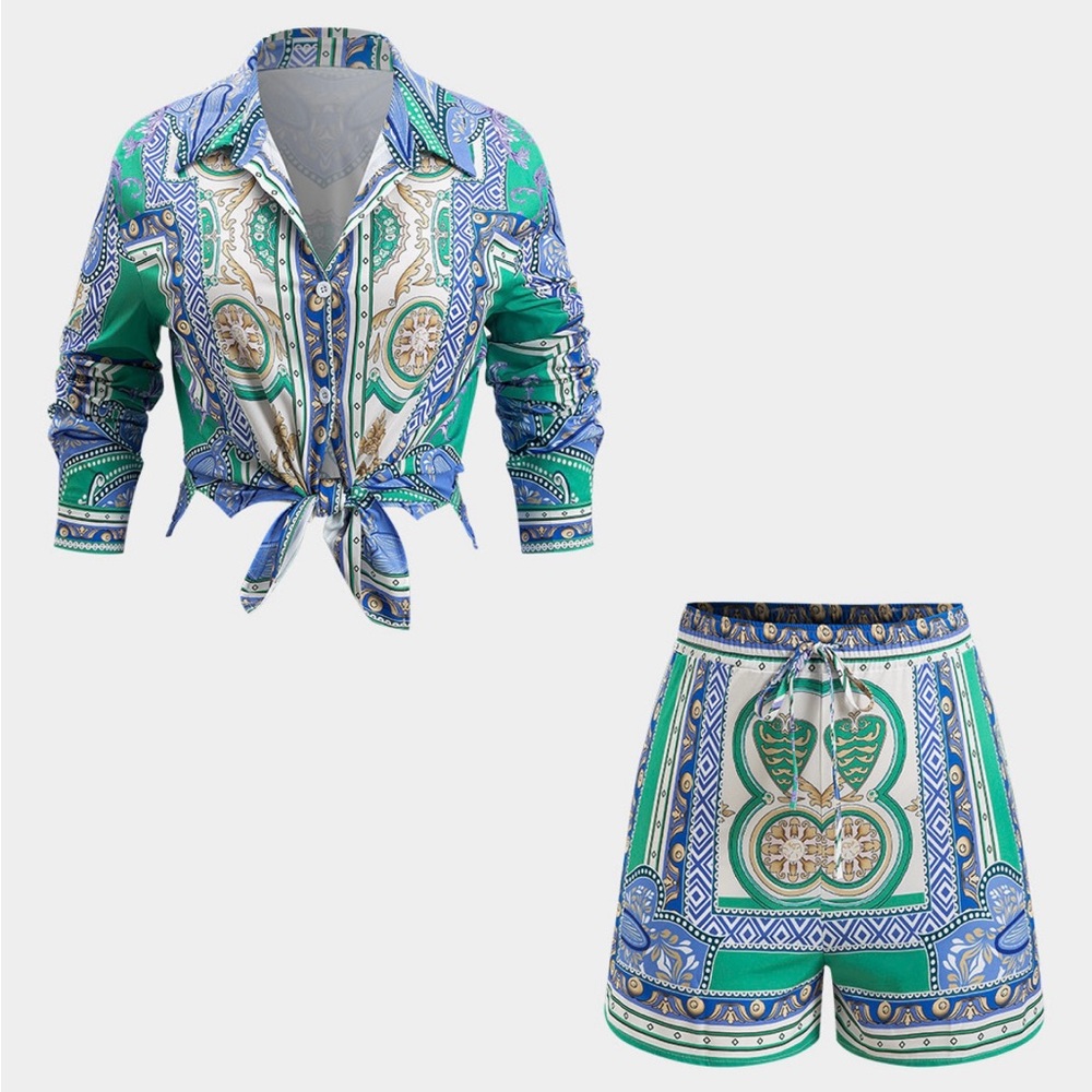 Micas Two-Piece Shorts Set Size S Women's